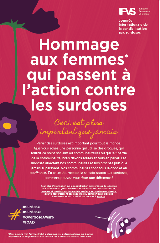 Affiche de la Journée internationale de la sensibilisation aux surdoses – 2022